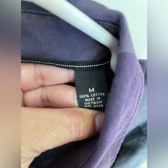 Alfani | Mens Purple and Grey Button Down Shirt - Picture 5 of 5
